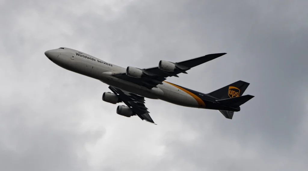 UPS Boeing 747-800 takes off from PHL on March 15, 2024 bound for Germany.