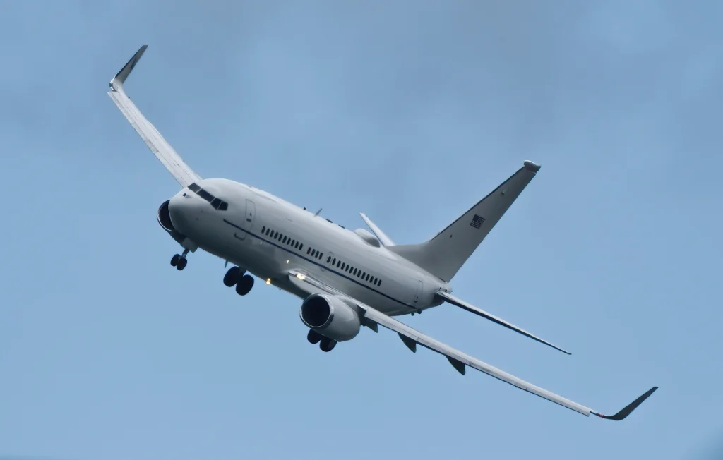 USAF C-40 with generic livery on approach to KILG August 20, 2024.