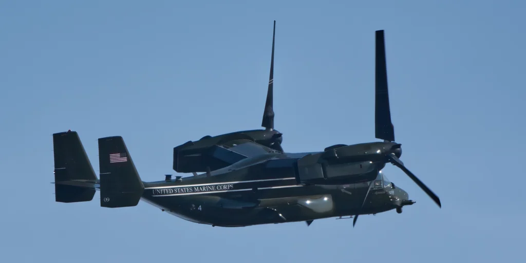 Presidential HMX-1 MV-22 Osprey September 14, 2024.