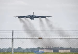 B-52 gear retraction.